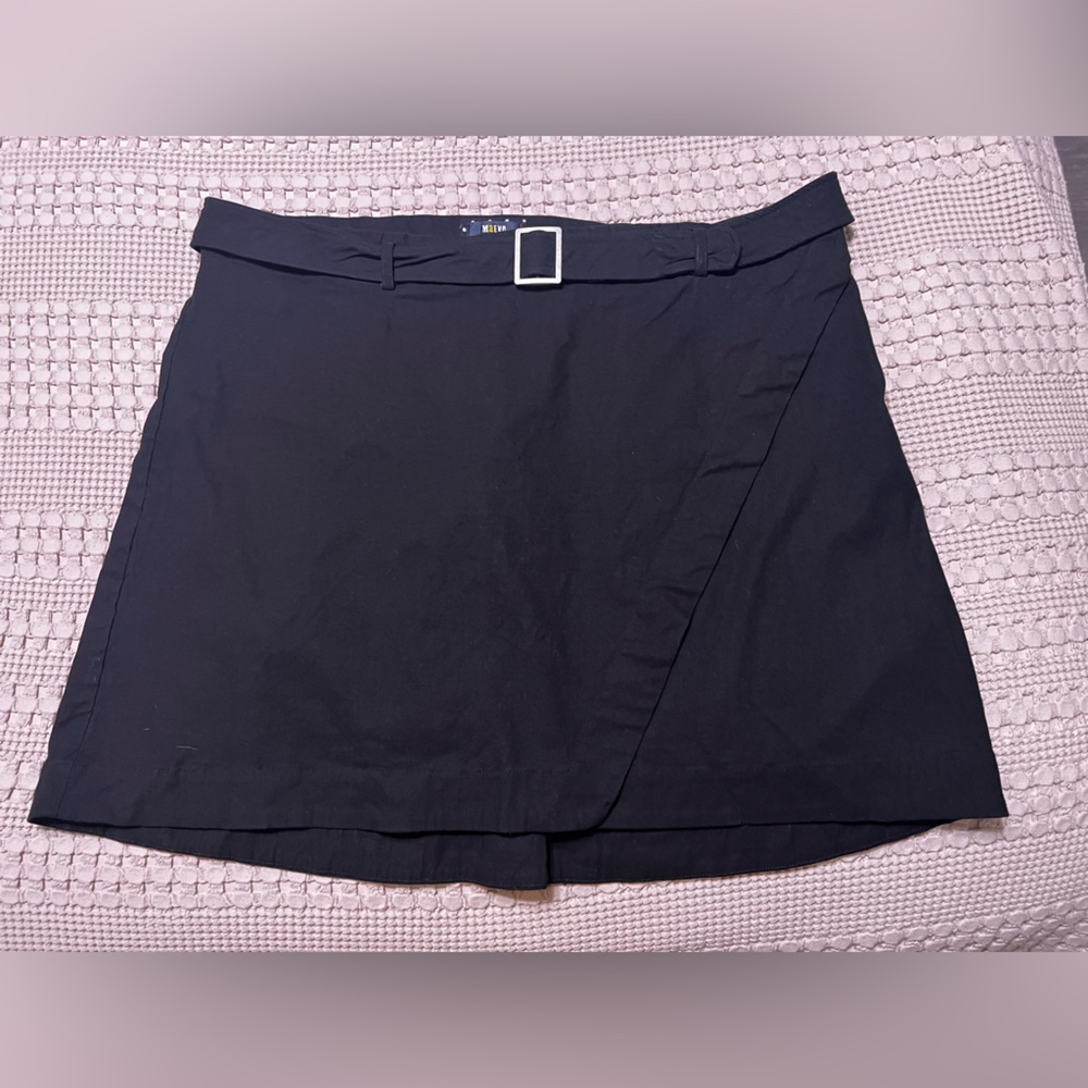 Anthropologie Maeve Buckle Miniskirt